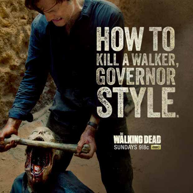 How to kill a walker, Governor Style.