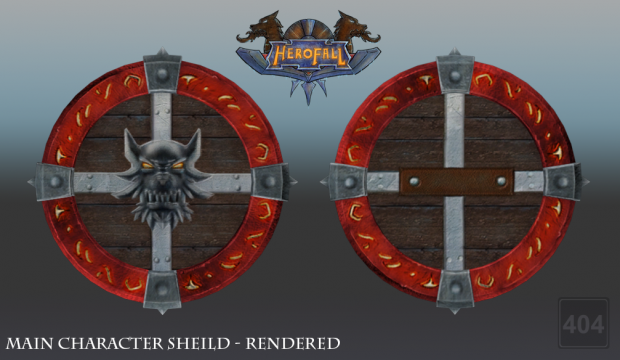 Herofall: Warrior Sheild - Textured