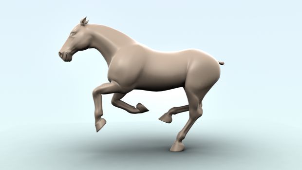 Horse Rigged Render