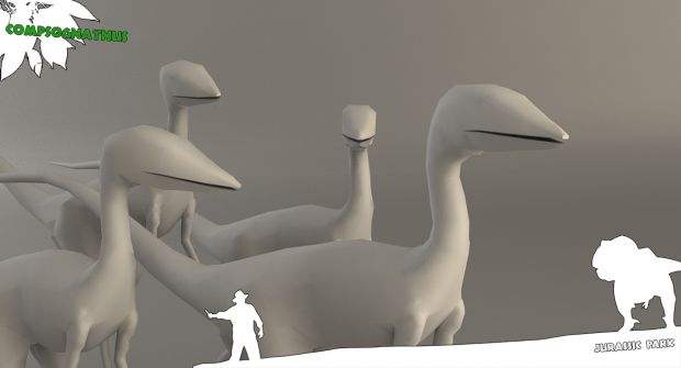 My Jurassic Park Indie game WIP models