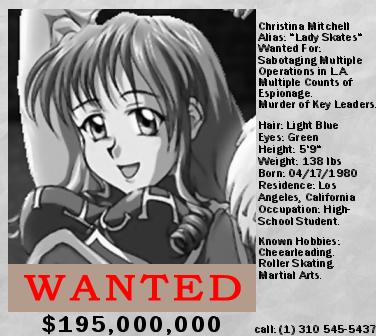 Random NR In-Game Art #3 - Christina Wanted Poster