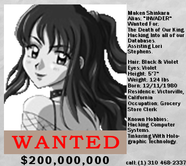 Random NR In-Game Art #2 - Maken Wanted Poster