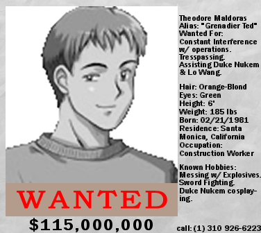 Random NR In-Game Art #12 - Ted Wanted Poster
