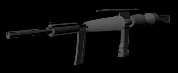 Fictional Assault Rifle World-Model In-Progress