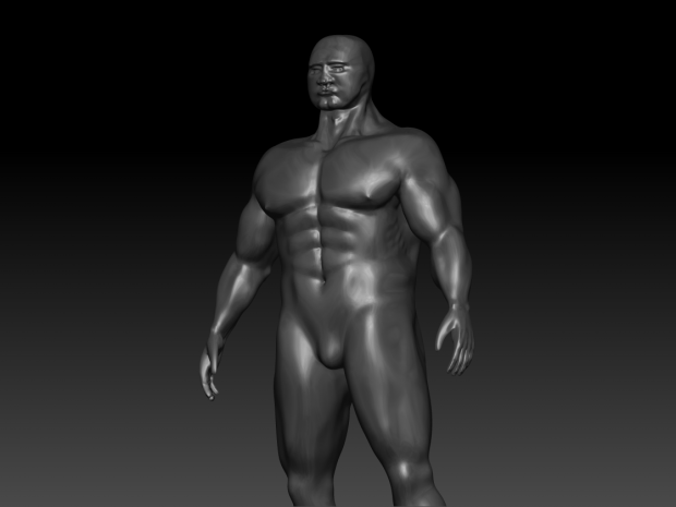 My first Zbrush human