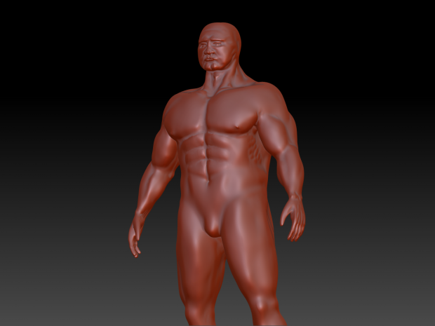 My first Zbrush human
