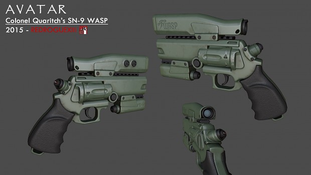 Avatar SN-9 Revolver Game Ready Model