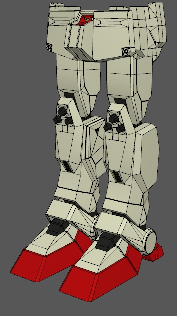 RX-79[G] Gundam Legs Wireframe