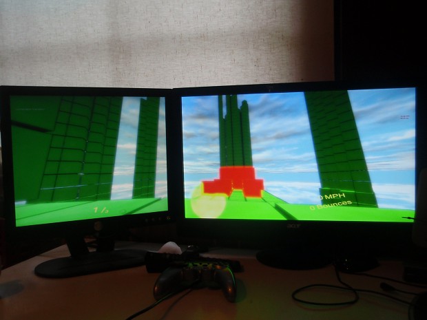 Bob the Blob on dual monitors & game controller