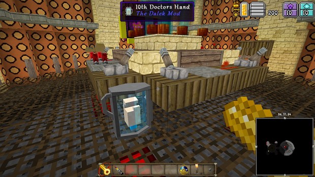 MC 1.7.10 - Dalek mod, TARDIS - doctors hand