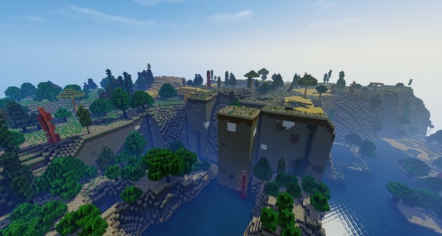 Minecraft screens - cliffs