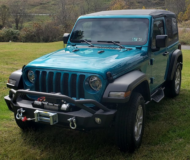 Jeep project mod 1 - bumper + winch