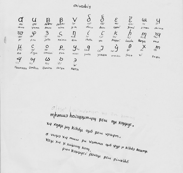 Suratan and Aivabis: Two writing systems I created