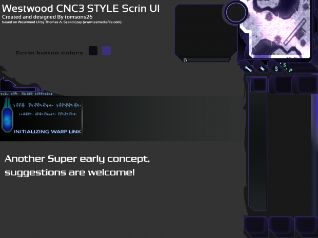 Westwood style Scrin UI