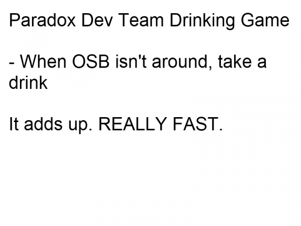 The Paradox Dev Team Drinking Game