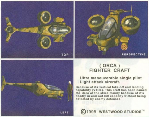 Orca Attack Aircraft from Tiberian Dawn