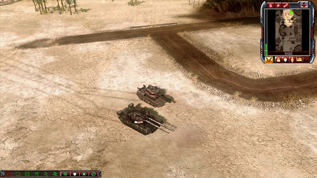 RA1 Heavy tank and RA2 Rhino tank