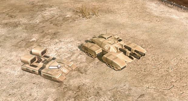 GDI Hover MLRS and Mammoth tank
