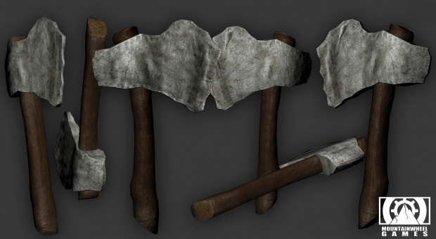 Prehistoric axe for game company