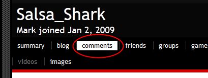 comments thing on profiles :D