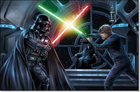 Darth Vader vs Luke skywalker