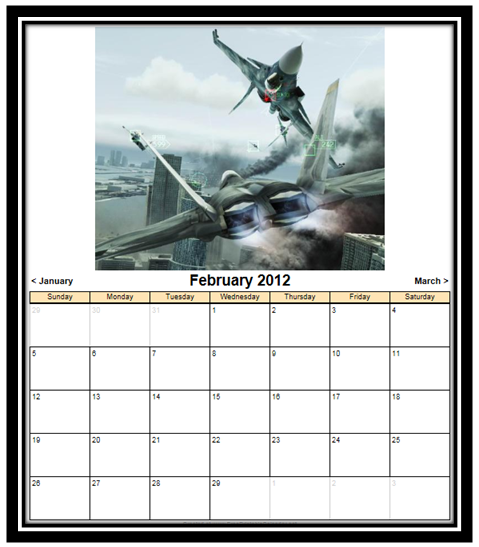 VGAR 2012 Calendar