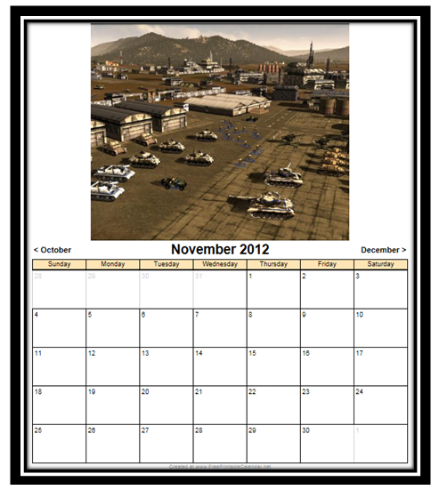 2012 VGAR Calendar