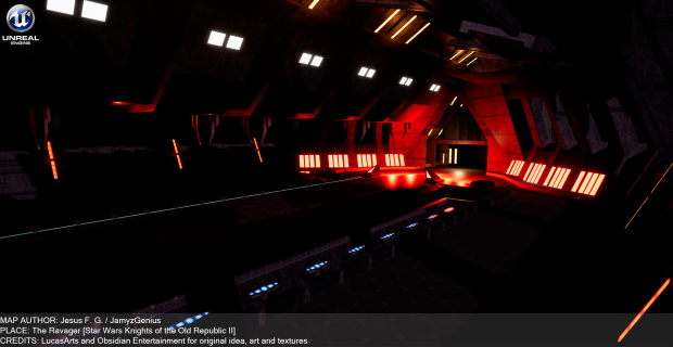 Star Wars Knights of the Old Republic 2 "The Ravager Observation Deck" in Unreal
