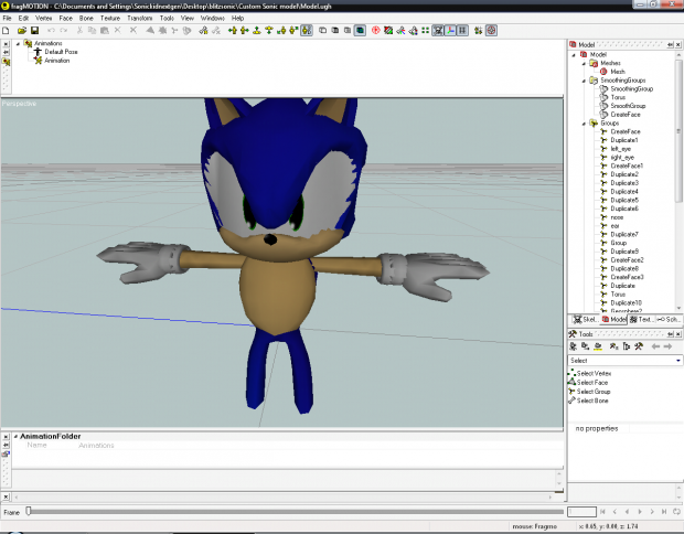 Custom Sonic model 2 - Nearly completed - 01