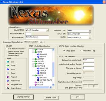 Nexus Skirmisher interface