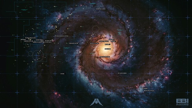 Map of Homeworld Galaxy