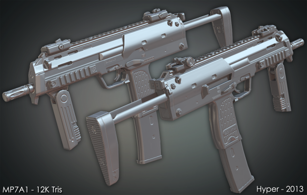 MP7A1 - Low poly