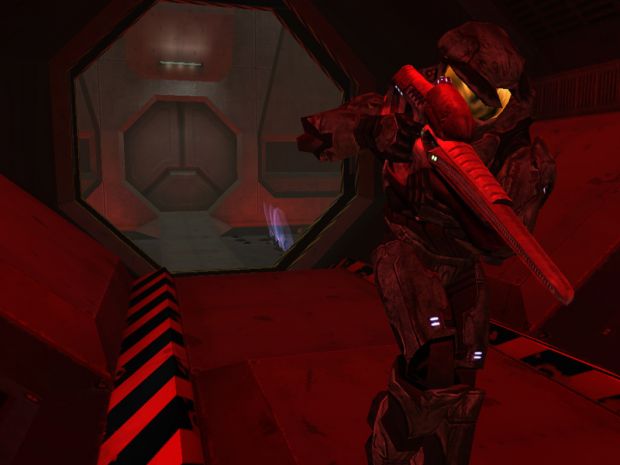 The Maw with MC holding a Covenant Carbine