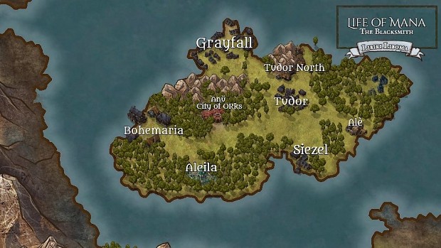 Life of Mana - Country Map WIP