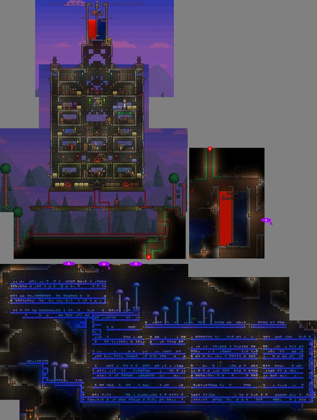 My last Terraria home from v1.1.2