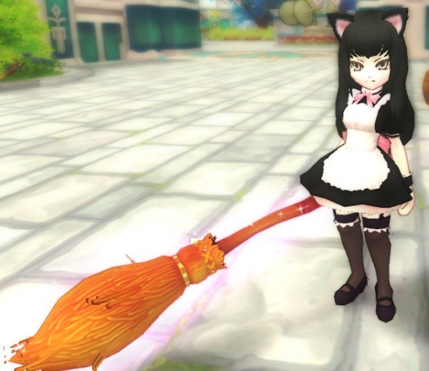 a cute maid witch in Eden Eternal