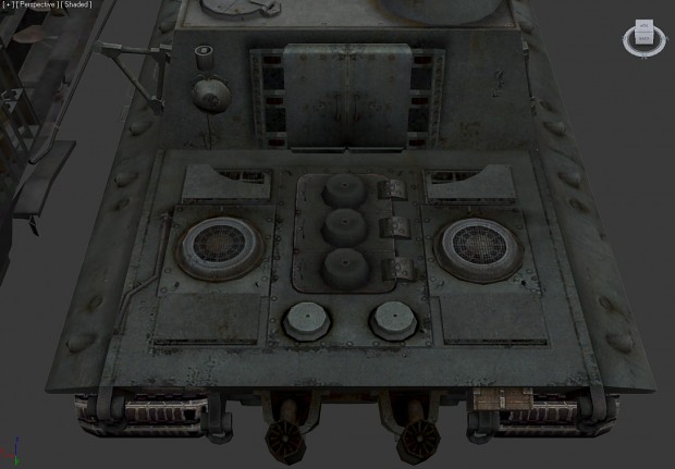 Jagdpanzer E-100 Krokodil engine deck