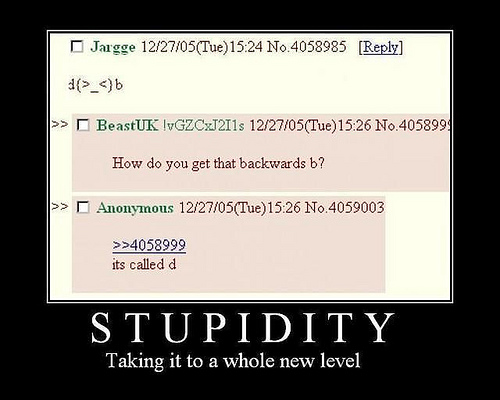 STUPIDITY