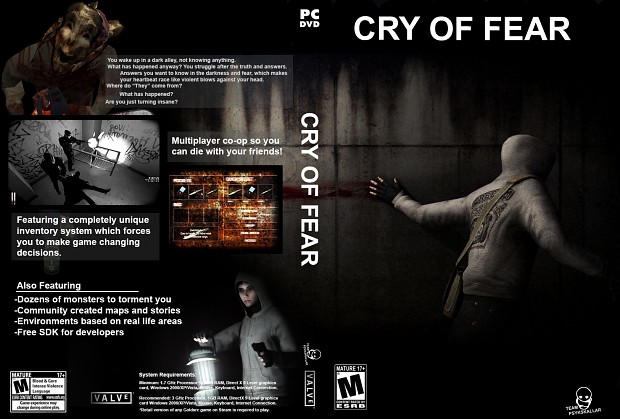 Cry of Fear DVD Cover by Deadrawkstar