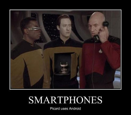 Picard Uses An Android