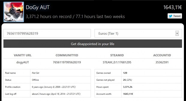 How much is your Steam account worth?