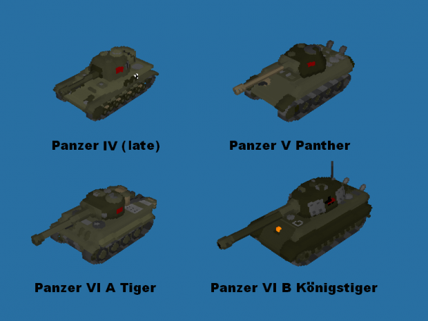 4 Tanks from IIWW (simple texture)