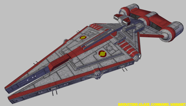 Reskinned Ships as Clone Wars Era Ships - Arquitens-class Command Variant