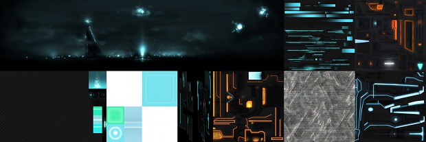 Tron scene texture sheet