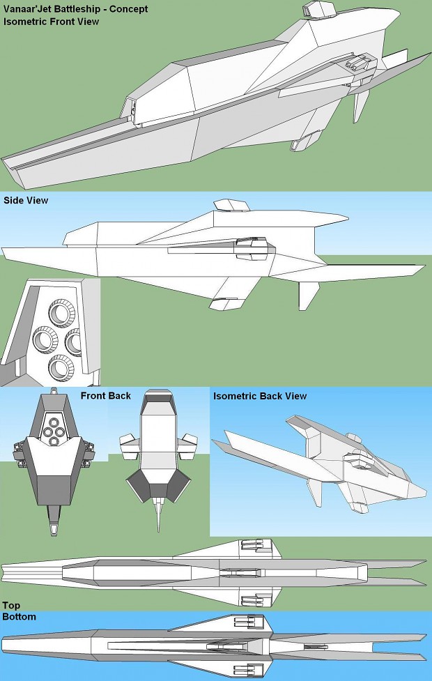Vanaar'Jet Battleship Concept