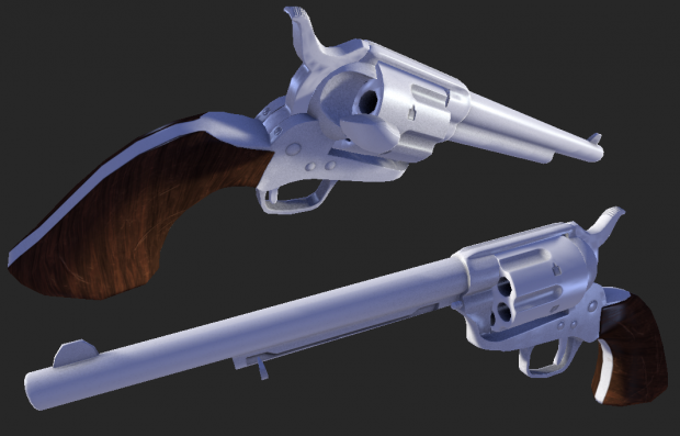 Lowpoly Colt SAA - wip textures