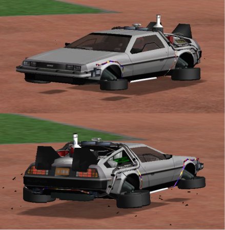 Back To The Future Flying Delorean Dmc12