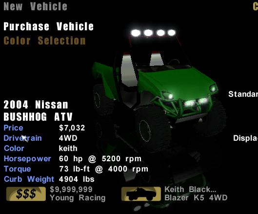 Nissan Bushog ATV