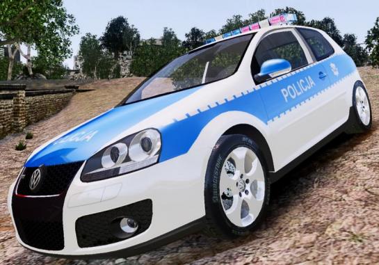 Vw Rabbit Police Car