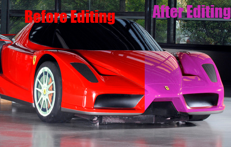 Ferrari Colour Change - Photoshop Art